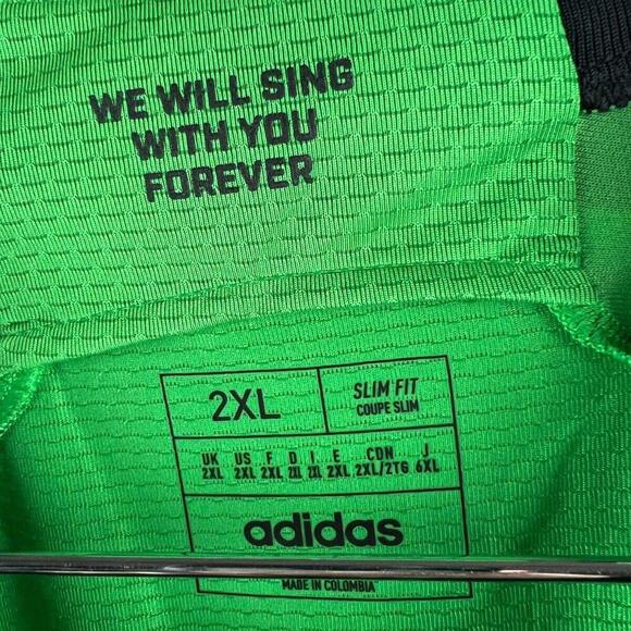 2023/24 Adidas Aeroready Austin FC MLS Soccer Jersey Mens 2XL  Yeti Green Black - Picture 5 of 9